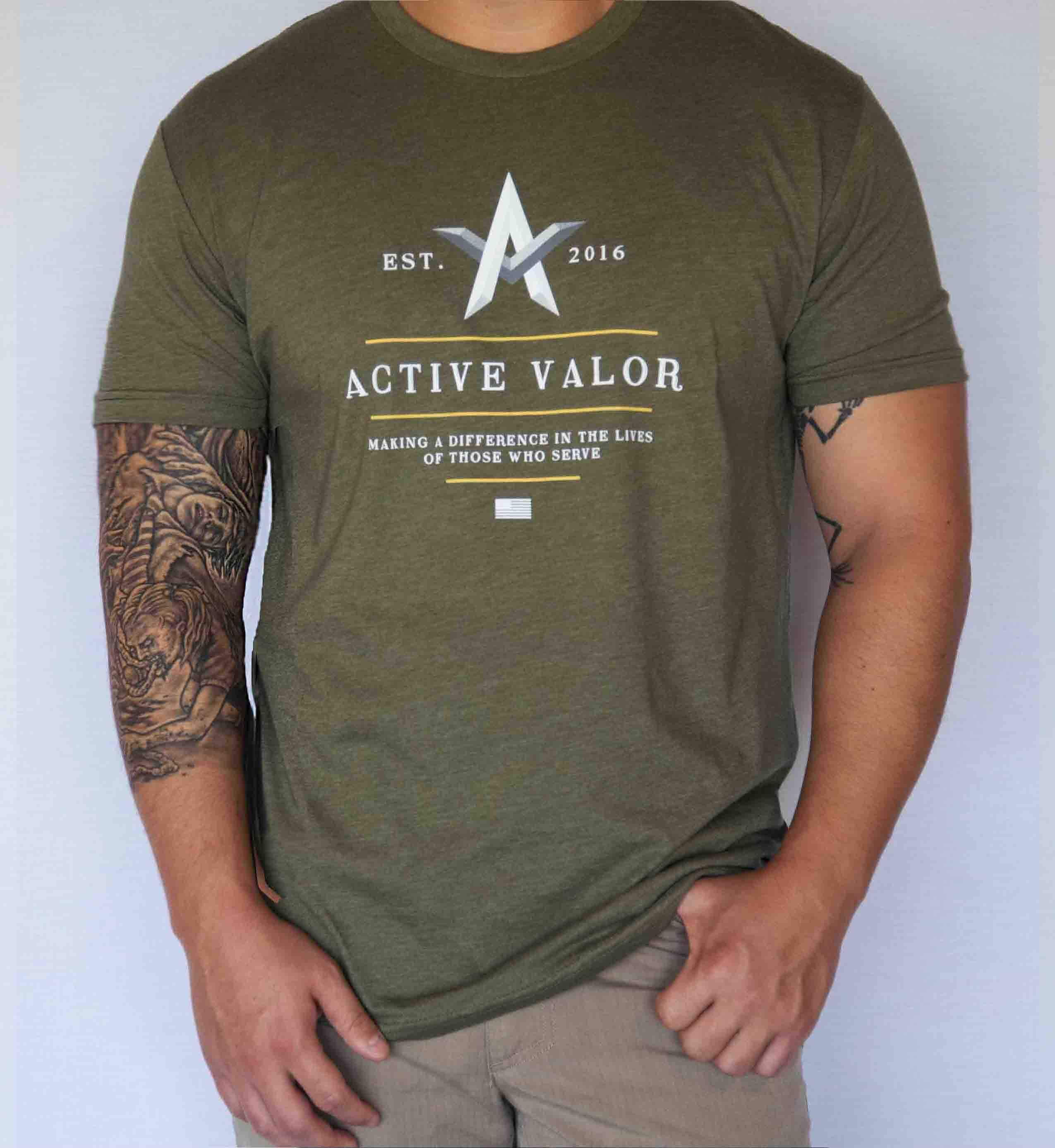 Active Valor Apparel: Military Green